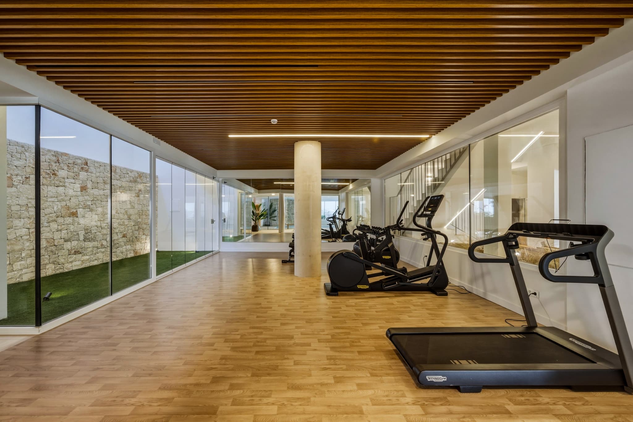 Fully-equipped gym